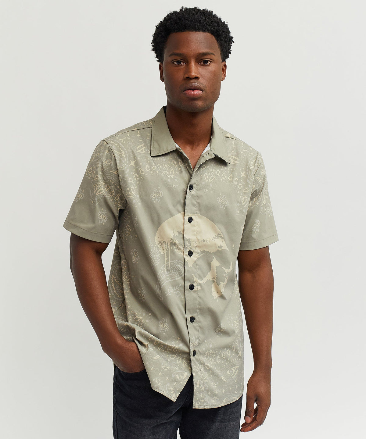 Reason Clothing Everyday | Skull Paisley Ss Shirt