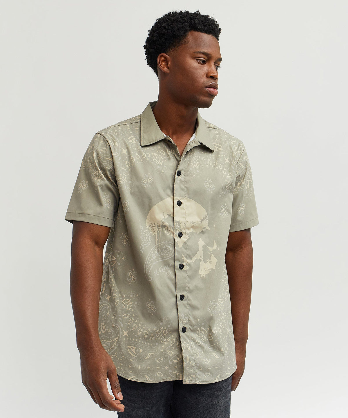 Reason Clothing Everyday | Skull Paisley Ss Shirt