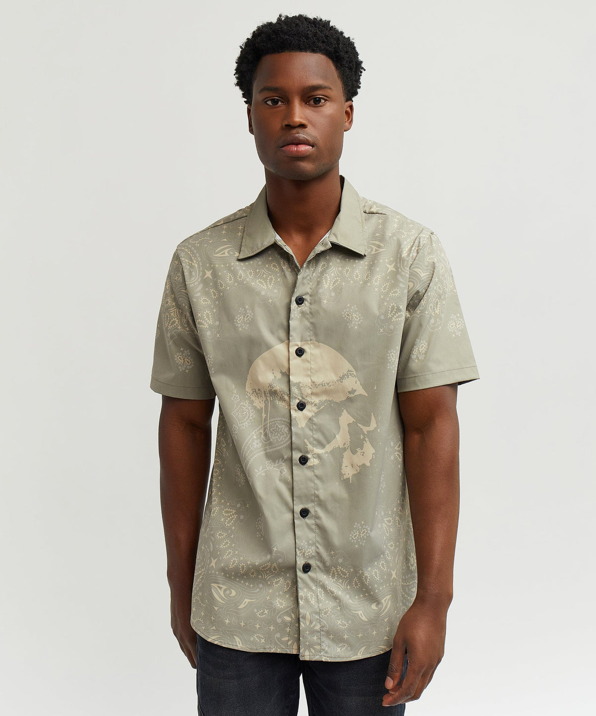 Reason Clothing Everyday | Skull Paisley Ss Shirt