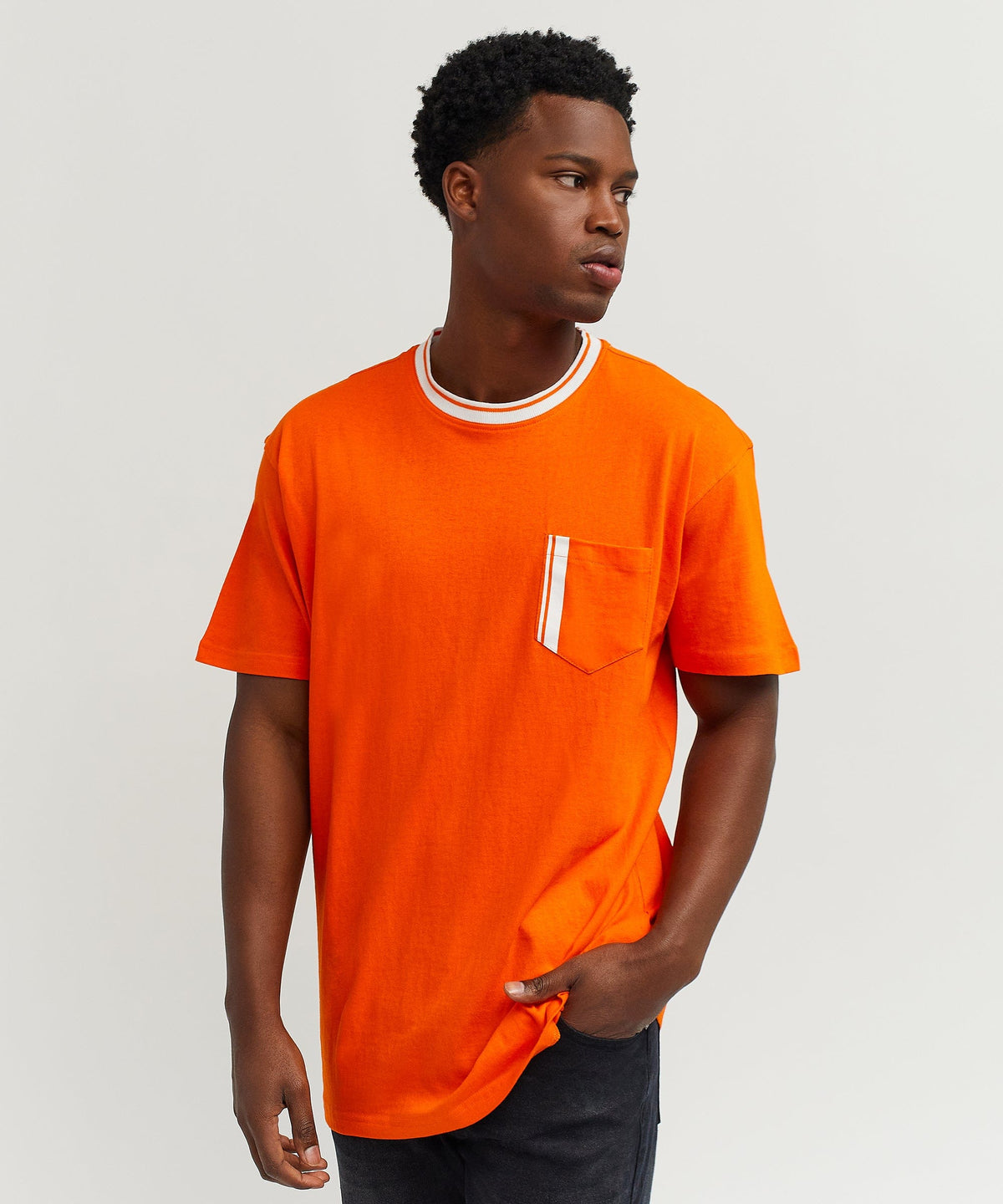 Reason Clothing Value | Pocket Stripe Contrast Tee