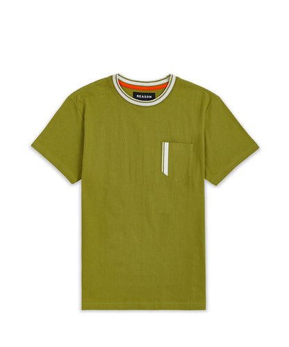 Reason Clothing Essential | Pocket Stripe Contrast Tee