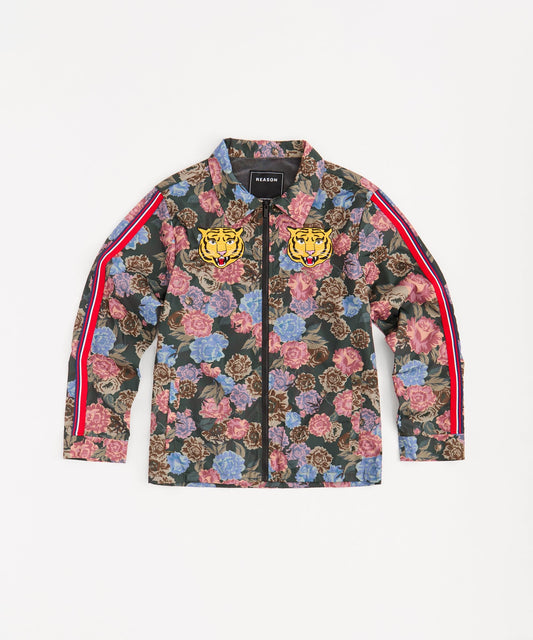 Reason Clothing Essential | Fearless Tape Trim Nylon Jacket