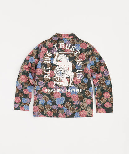 Reason Clothing Essential | Fearless Tape Trim Nylon Jacket