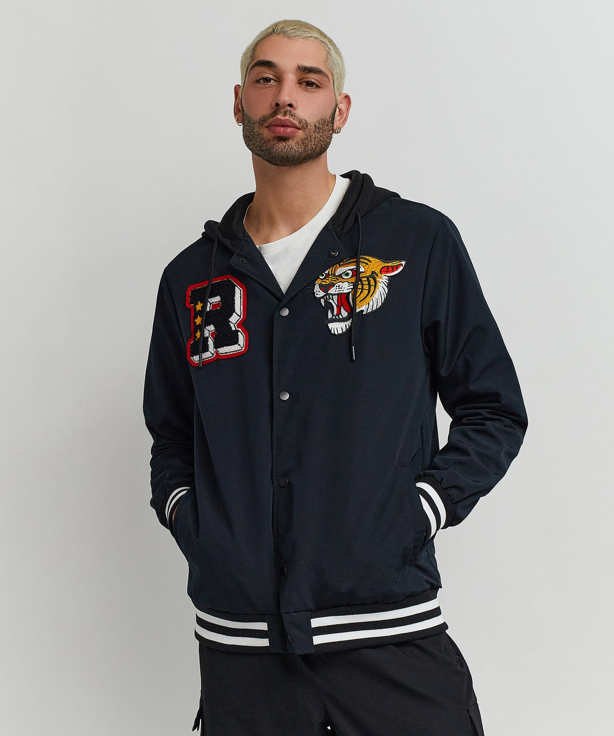 Reason Clothing Trending | Tigers Varsity Hooded Jacket