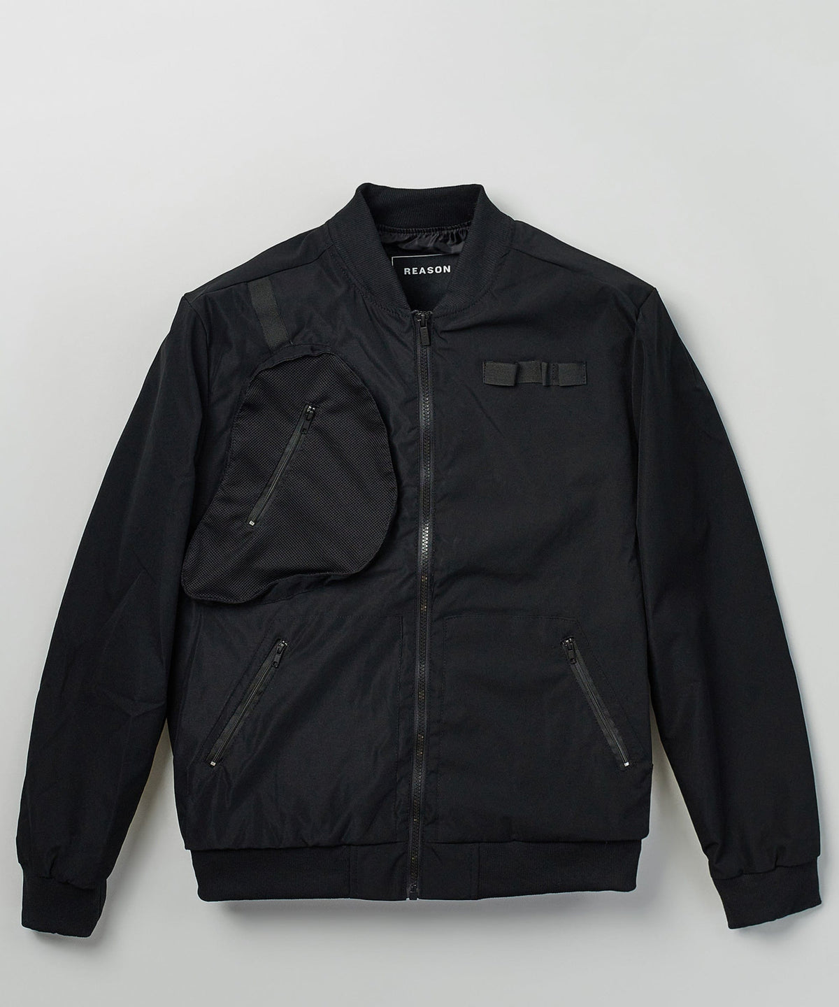 Reason Clothing Best Seller | Tyson Detachable Bag Twill Bomber Jacket