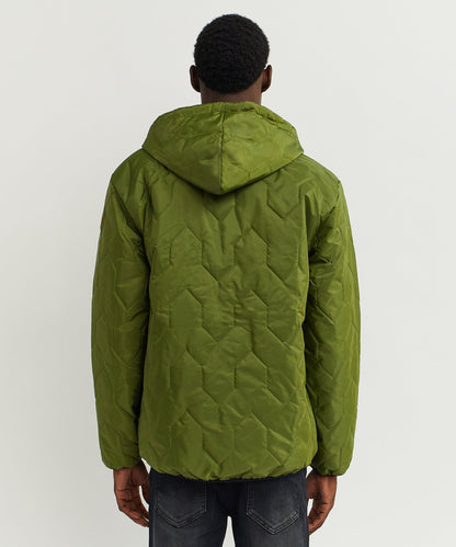 Reason Clothing Smart Buy | Quilted Hooded Jacket