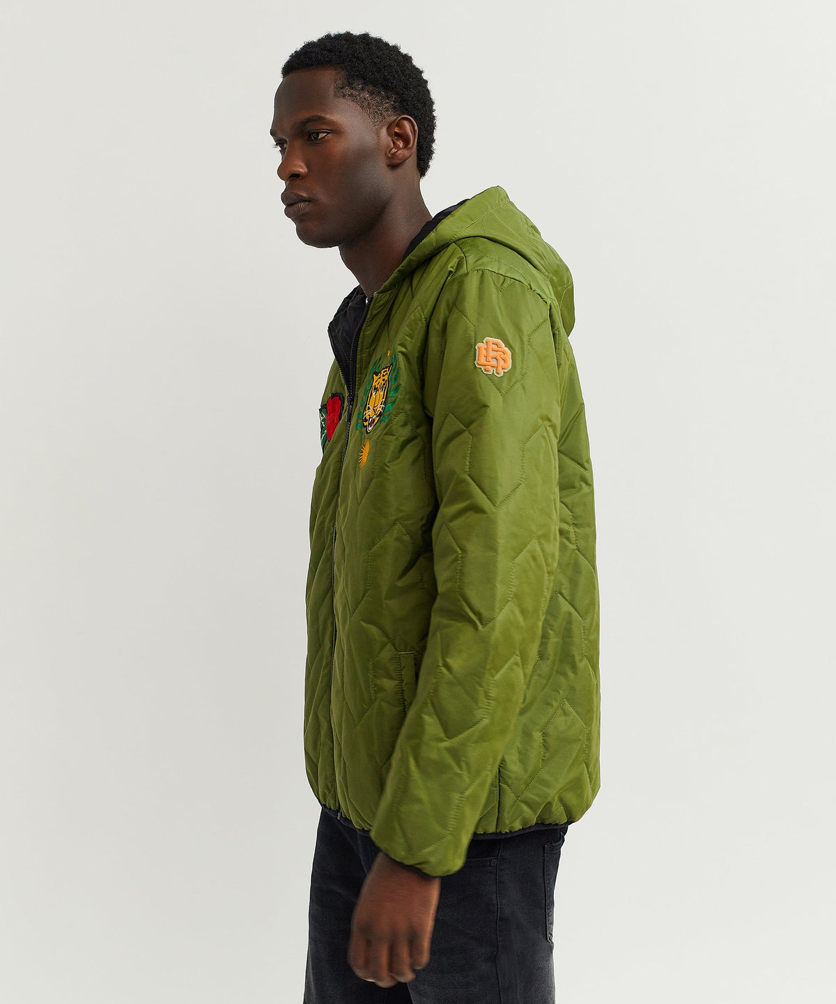 Reason Clothing Smart Buy | Quilted Hooded Jacket