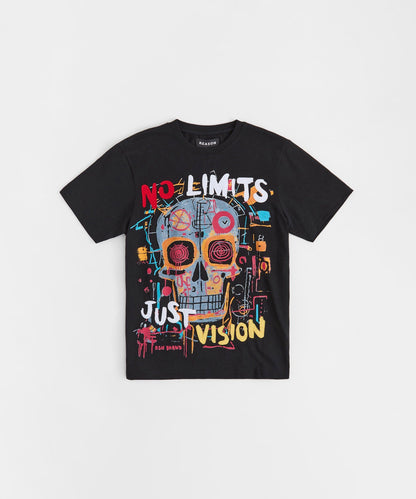 Reason Clothing Best Price | No Limits Graphic Short Sleeve Tee - Black
