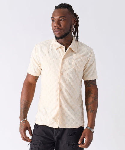 Reason Clothing Special Offer | Checkerboard Towel Shirt
