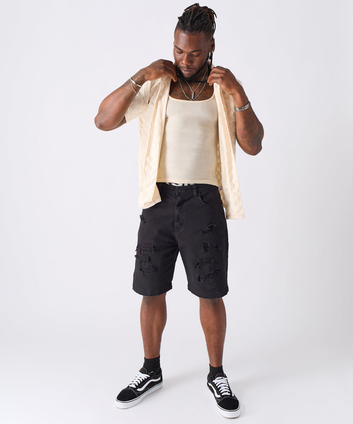 Reason Clothing Special Offer | Checkerboard Towel Shirt