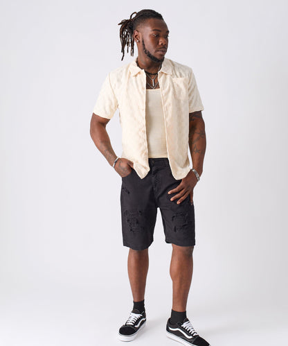 Reason Clothing Special Offer | Checkerboard Towel Shirt