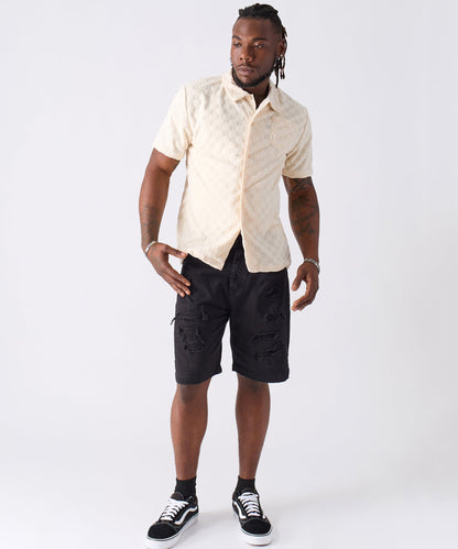 Reason Clothing Special Offer | Checkerboard Towel Shirt