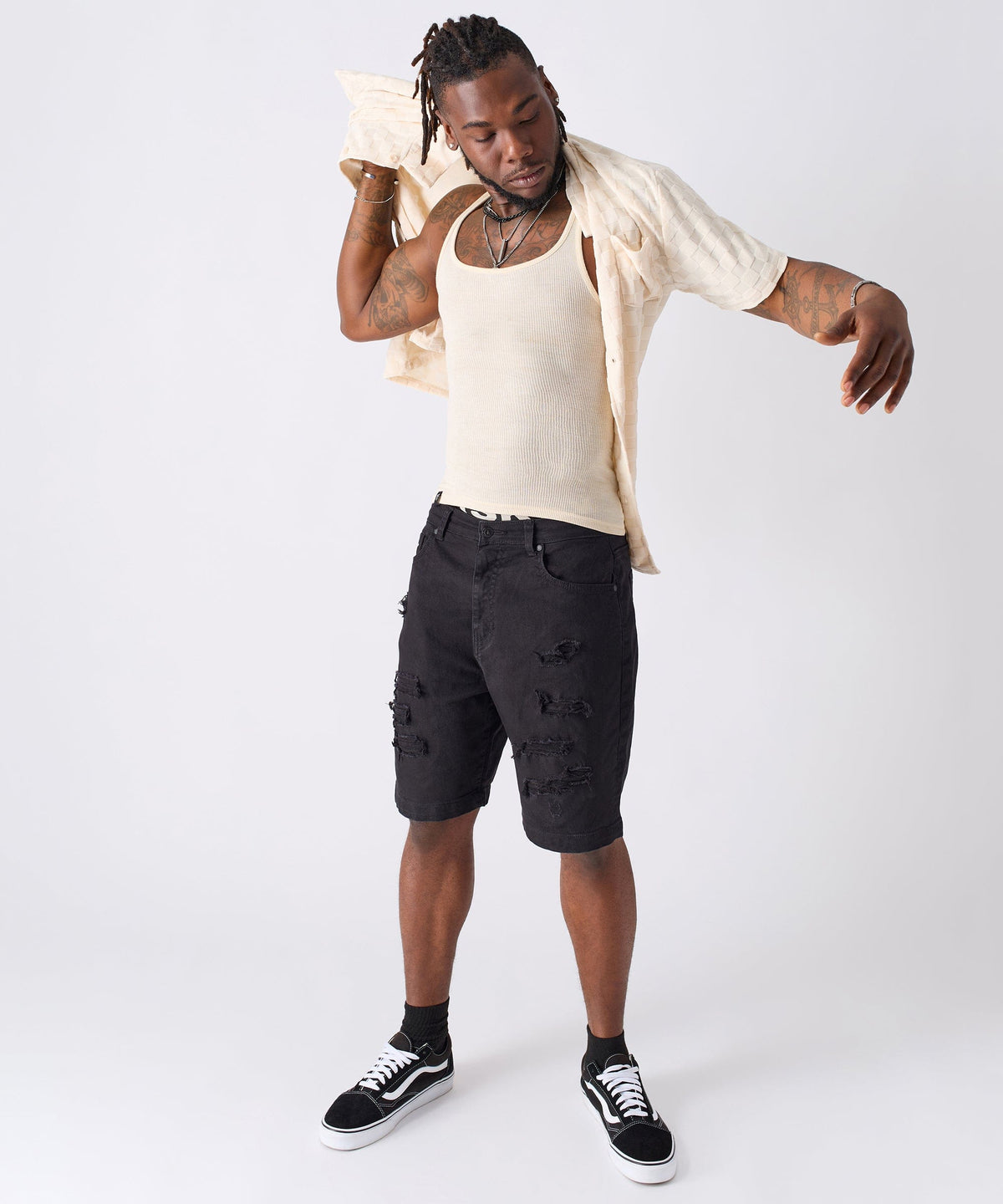 Reason Clothing Special Offer | Checkerboard Towel Shirt