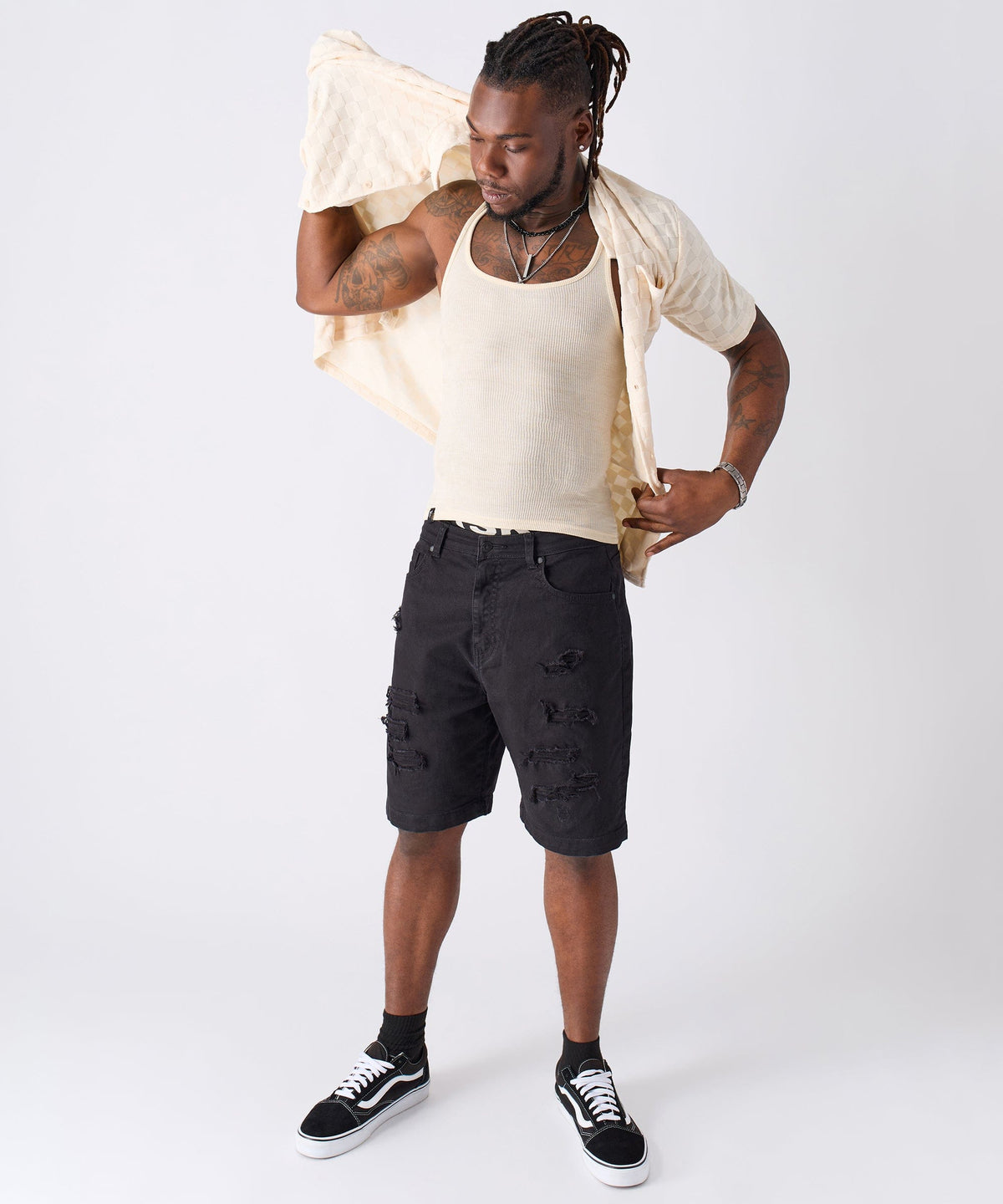 Reason Clothing Special Offer | Checkerboard Towel Shirt