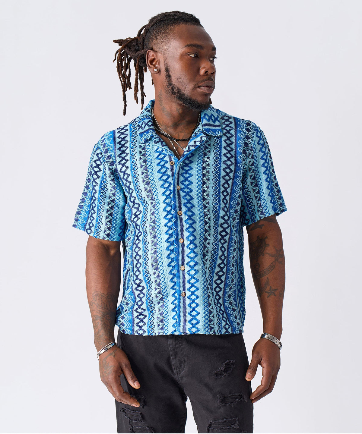 Reason Clothing Deals | Jacquard Polo Shirt