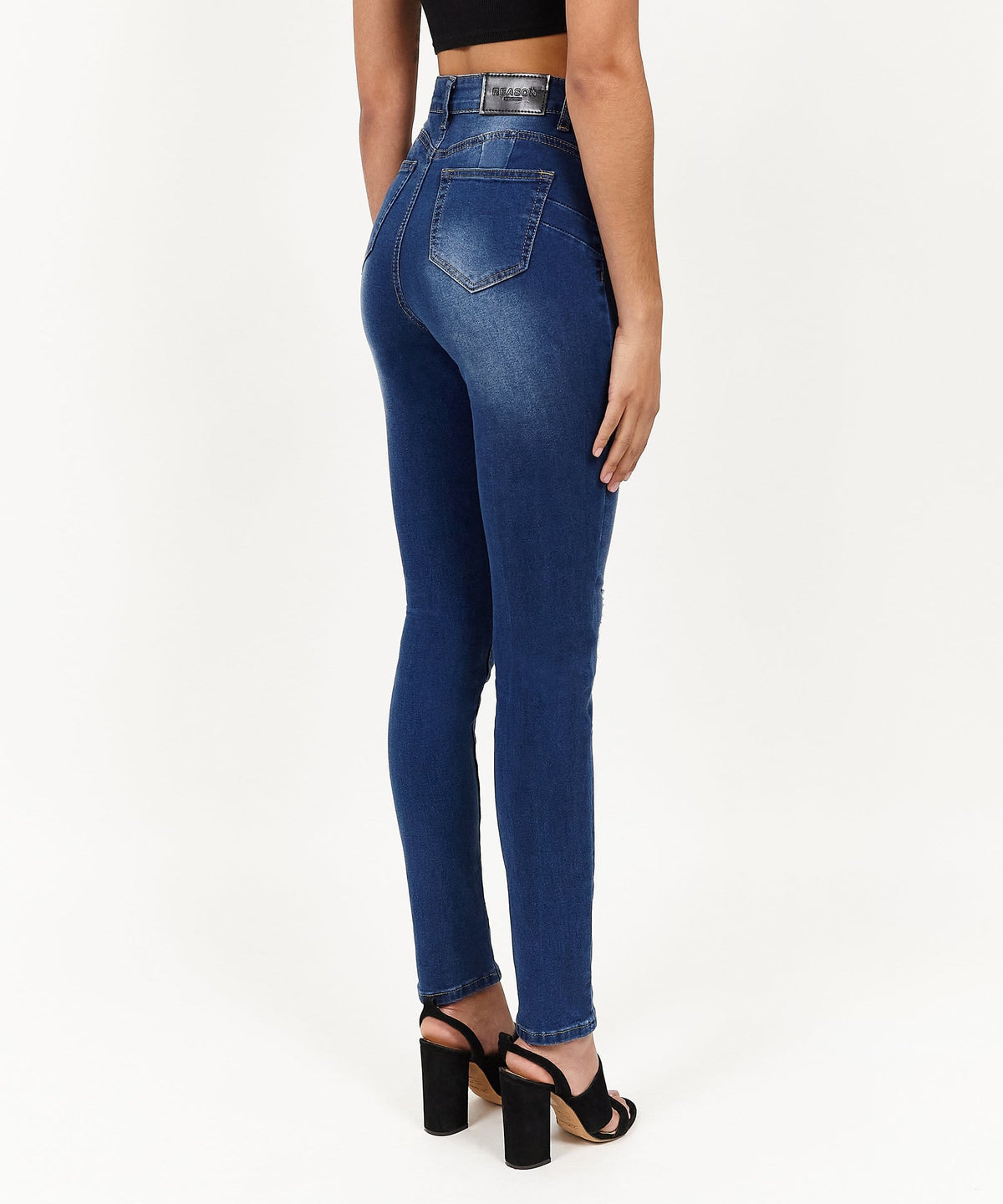 Reason Clothing Classic | Womens Avas Medium Wash Ripped Jeans