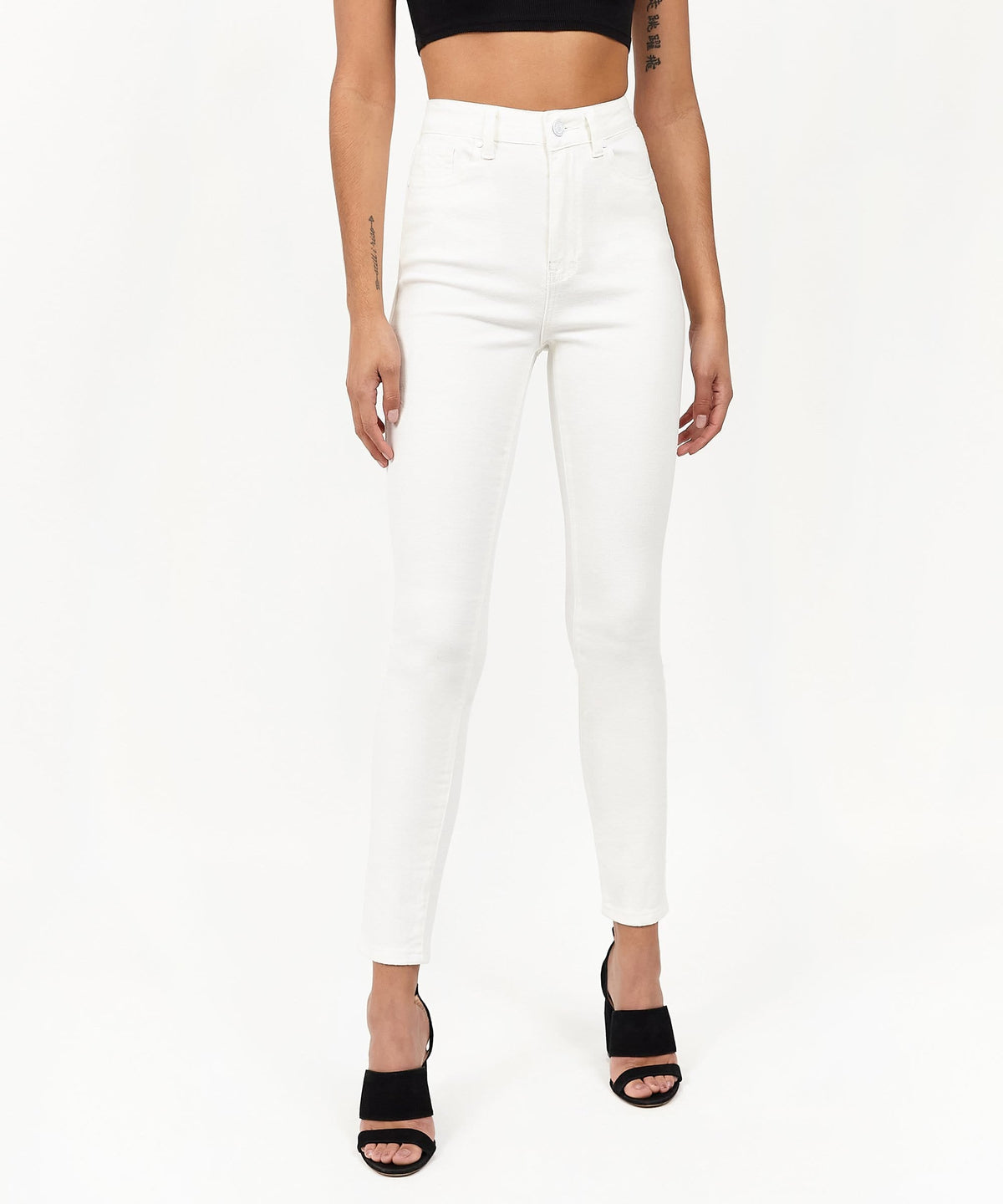 Reason Clothing Hot Sale | Womens Chloe White Slim Jeans