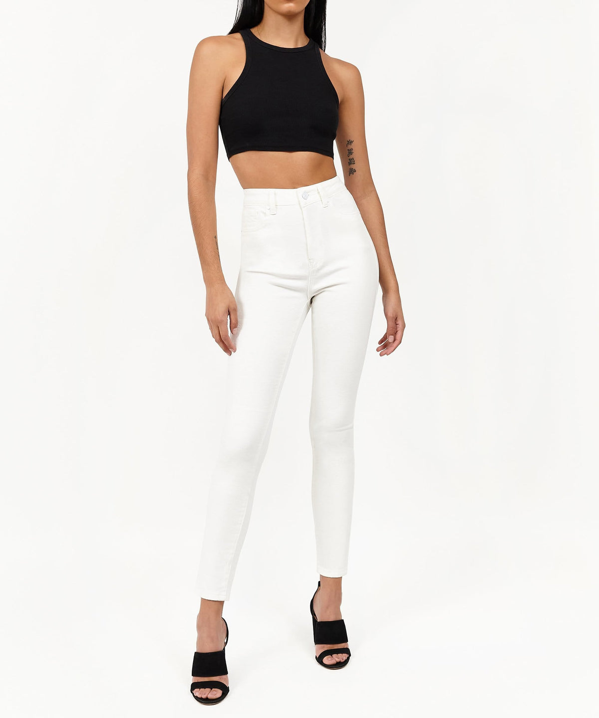 Reason Clothing Hot Sale | Womens Chloe White Slim Jeans