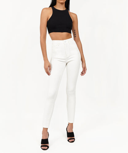 Reason Clothing Hot Sale | Womens Chloe White Slim Jeans