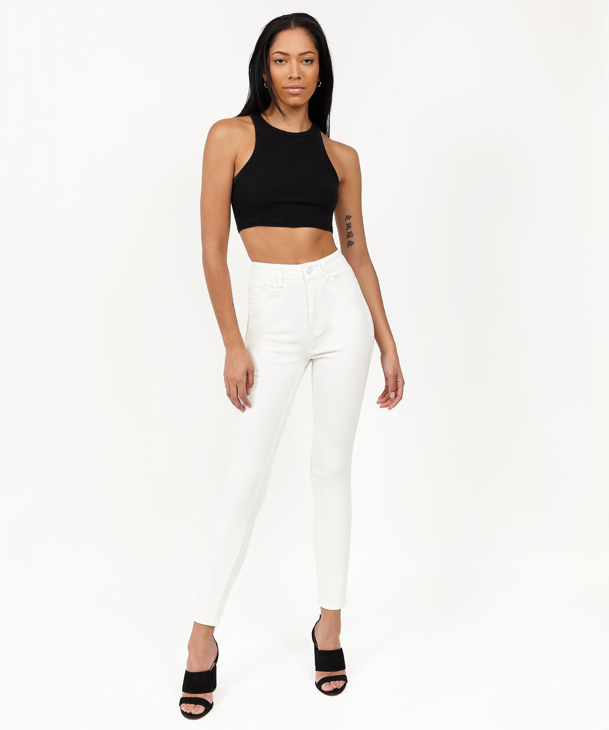 Reason Clothing Hot Sale | Womens Chloe White Slim Jeans