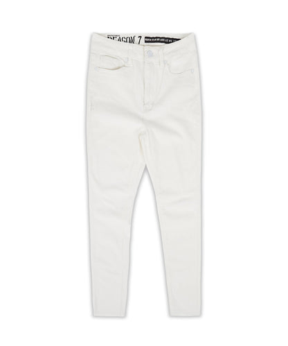 Reason Clothing Hot Sale | Womens Chloe White Slim Jeans