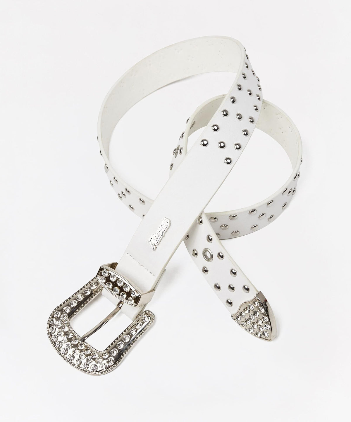 Reason Clothing Best Seller | Carver Rhinestone Studded Diamond Belt