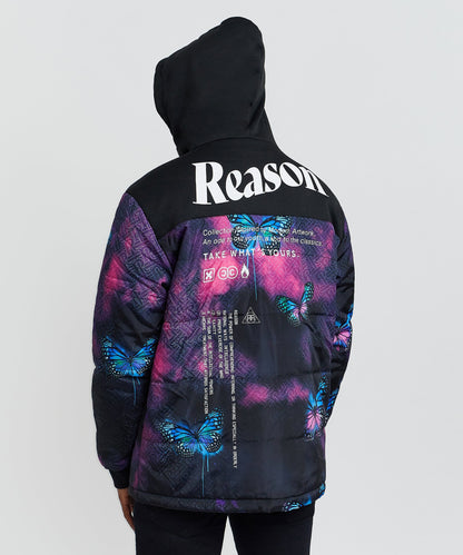 Reason Clothing New | Butterfly Hybrid Logo Jacket With Hoodie