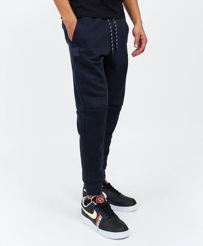Reason Clothing Premium | Jeff Slim Fit Navy Jogger With Side Zip Pocket