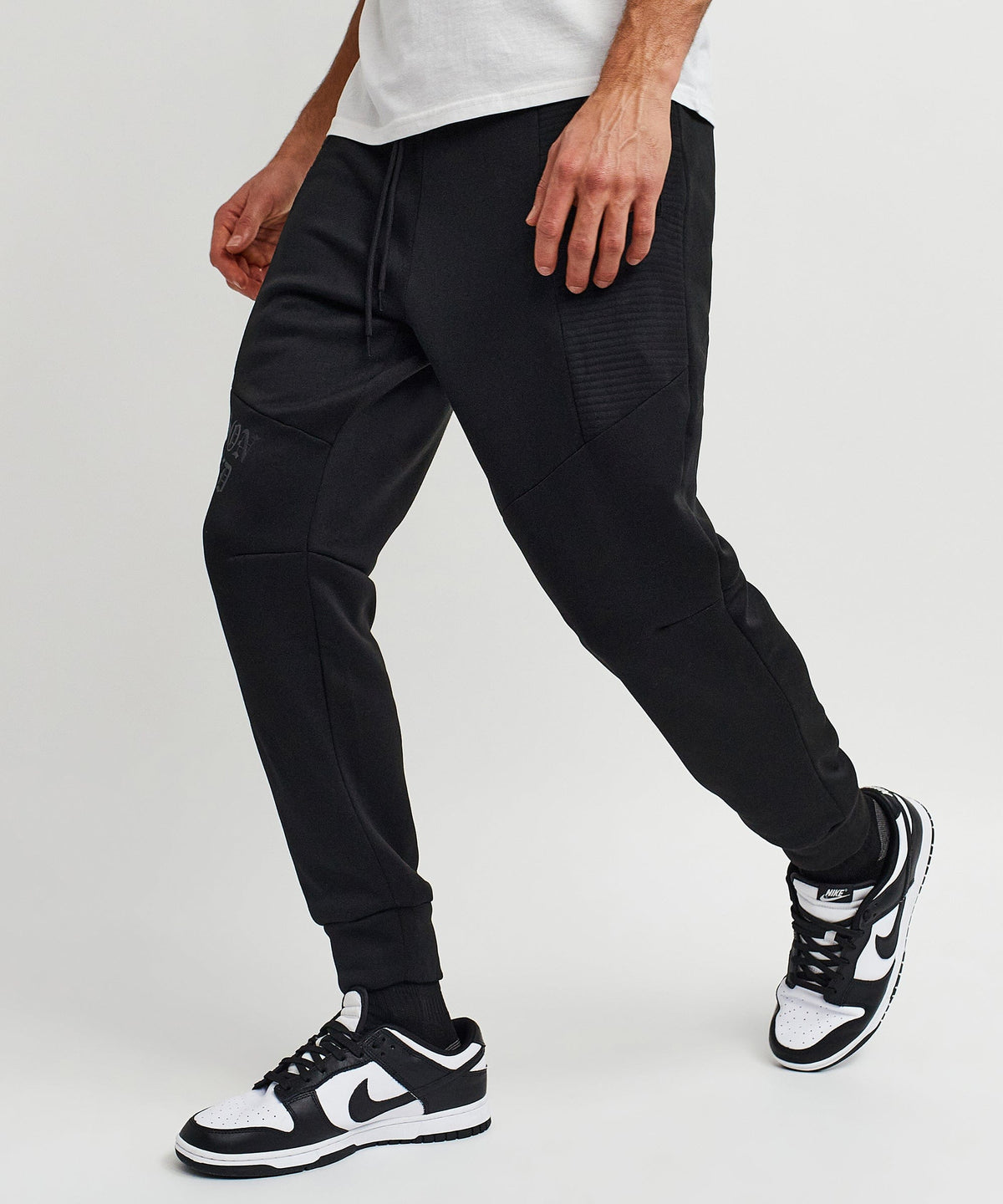 Reason Clothing Customer Favorite | Justin Moto Cuffed Slim Fit Black Jogger