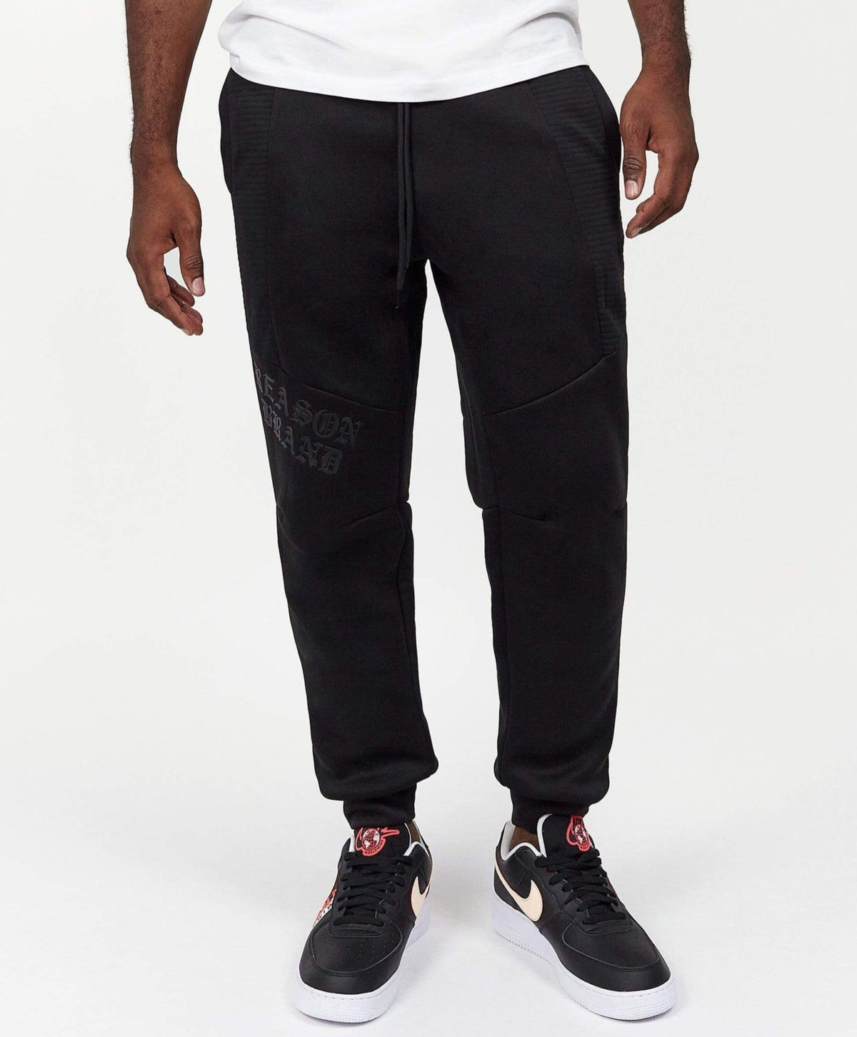 Reason Clothing Customer Favorite | Justin Moto Cuffed Slim Fit Black Jogger