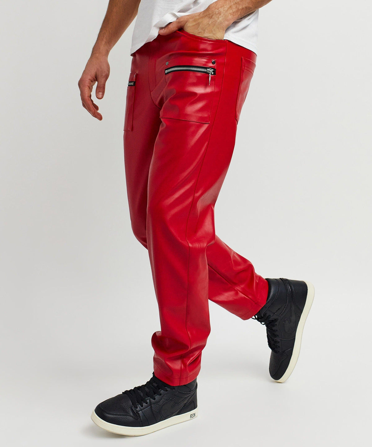 Reason Clothing Sale | Tommy Leather Flare Denim