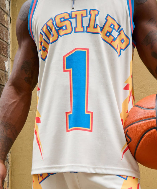 Reason Clothing Signature | Hustler Basketball Jersey - Khaki