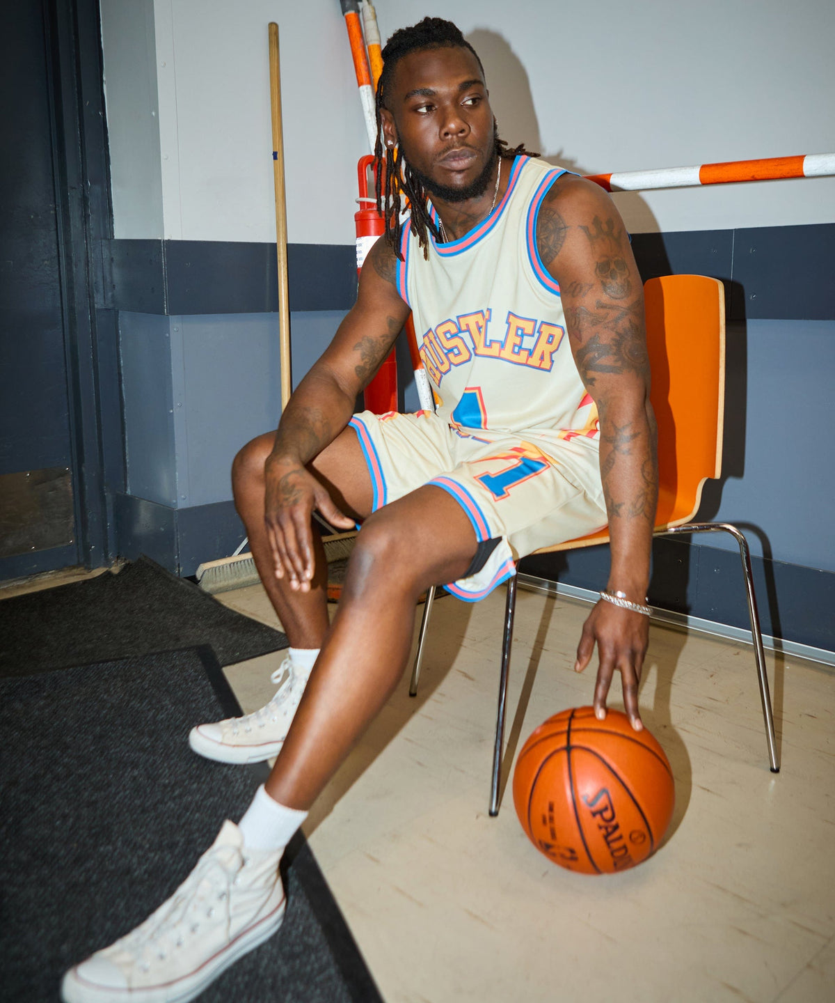 Reason Clothing Signature | Hustler Basketball Jersey - Khaki