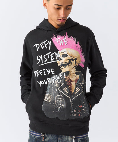 Reason Clothing Exclusive | Define Embroidered Hoodie - Black