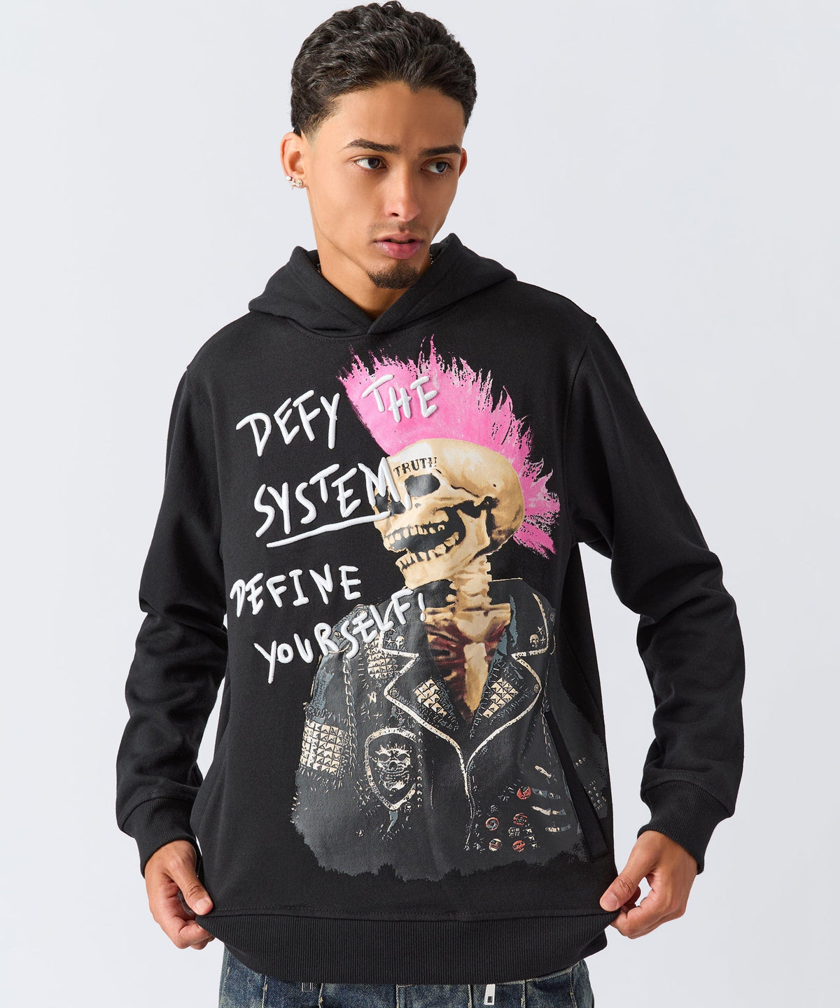 Reason Clothing Exclusive | Define Embroidered Hoodie - Black