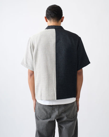 Reason Clothing Premium | Scarface Tapestry Button Down - Black/White