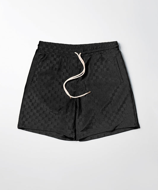 Reason Clothing Top Pick | Jacquard Knit Shorts - Black