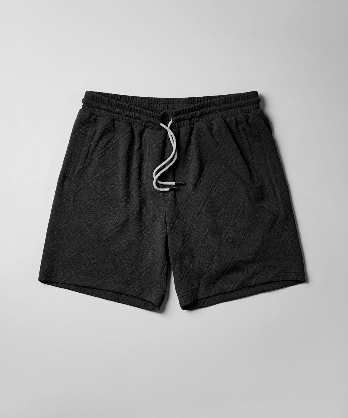 Reason Clothing Top Pick | Jacquard Knit Shorts - Black