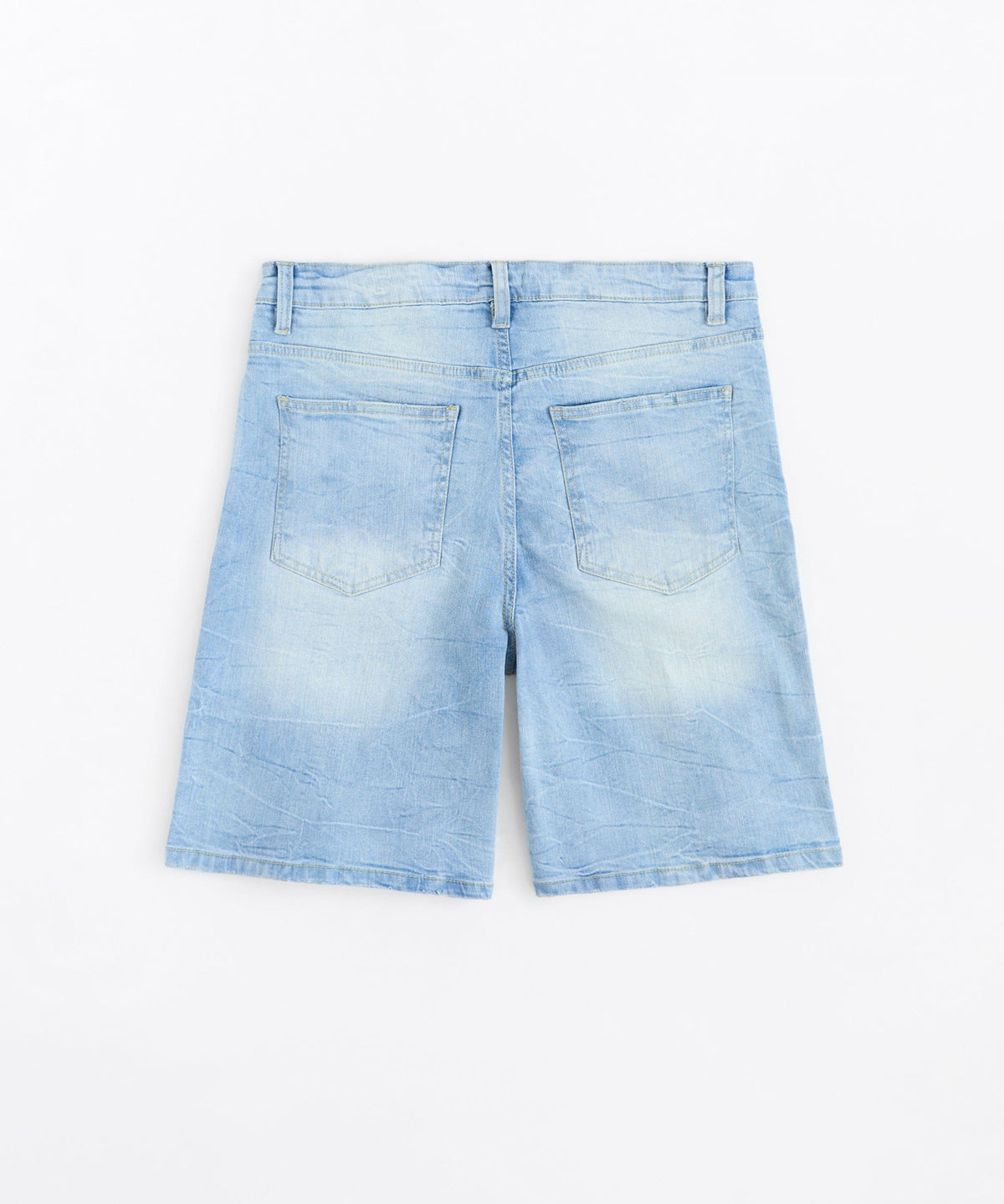Reason Clothing Best Price | Dunes Rip and Repaired Denim Shorts - Medium Blue