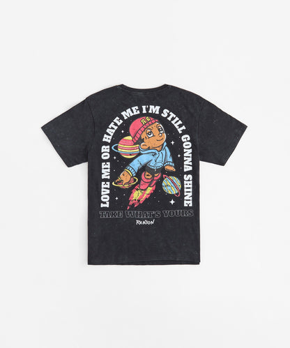 Reason Clothing Great Value | Reason Boy Embroidered Short Sleeve Tee - Black
