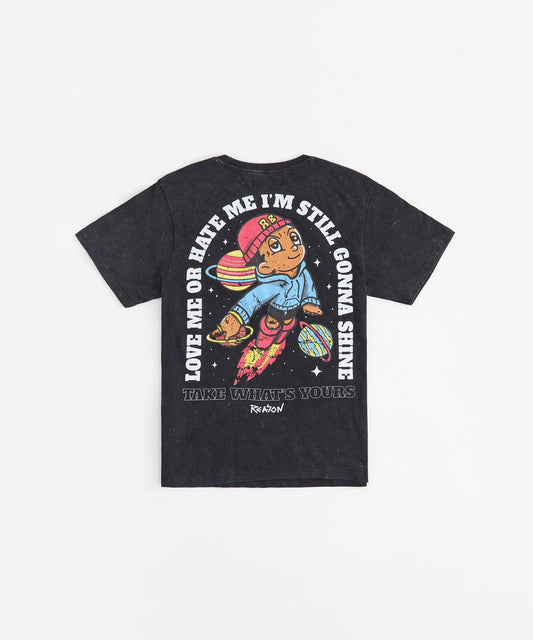 Reason Clothing Great Value | Reason Boy Embroidered Short Sleeve Tee - Black