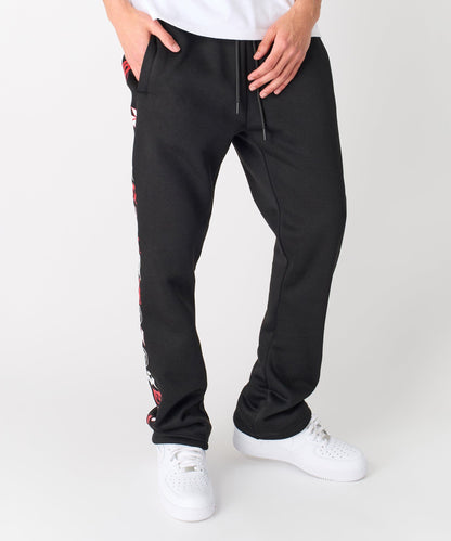 Reason Clothing Deals | Heartless Flare Fleece Pant