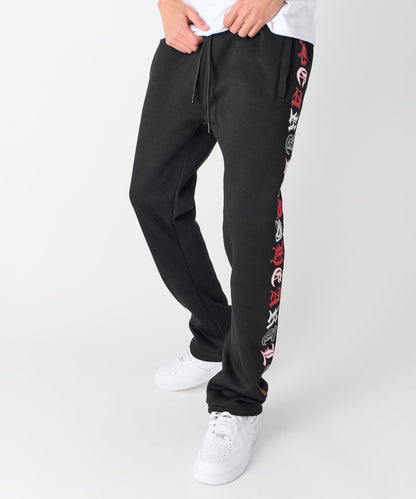 Reason Clothing Deals | Heartless Flare Fleece Pant