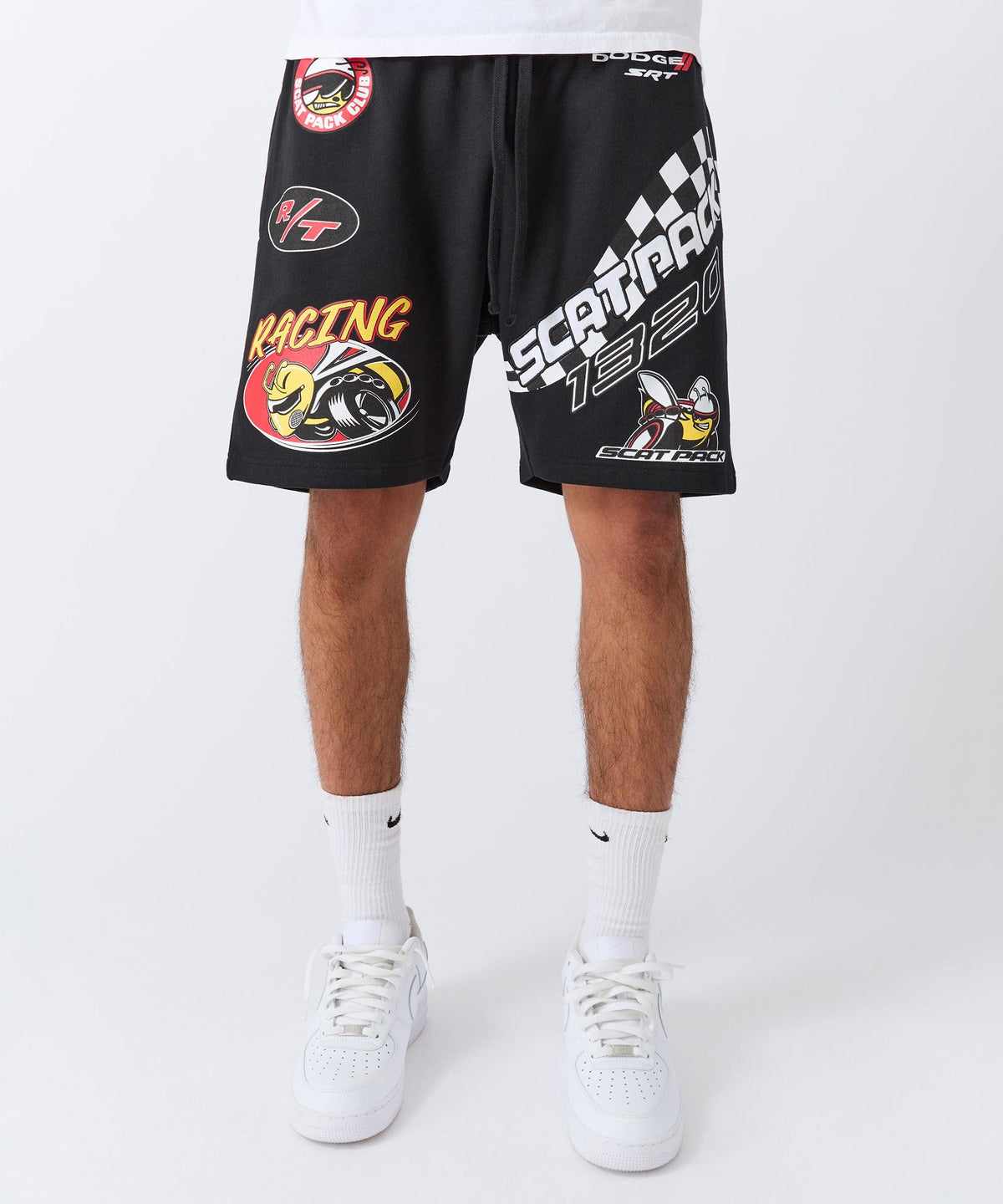 Reason Clothing Signature | Dodge Scatpack Embroidered Racing Short - Black