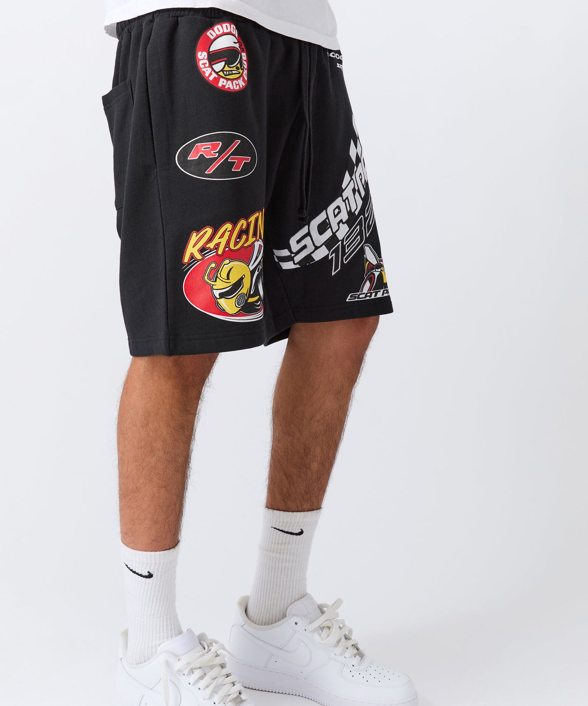 Reason Clothing Signature | Dodge Scatpack Embroidered Racing Short - Black