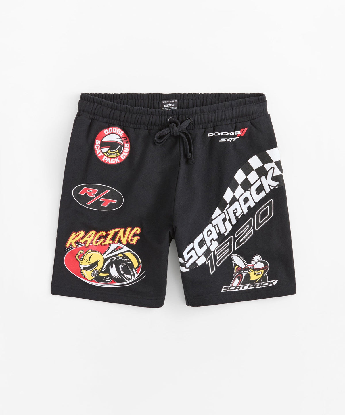 Reason Clothing Signature | Dodge Scatpack Embroidered Racing Short - Black