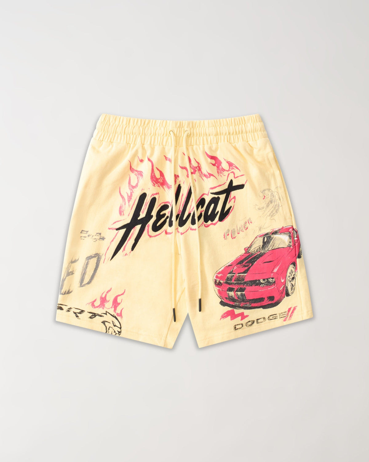 Reason Clothing Deals | Dodge Hellcat Fleece Short - Tan