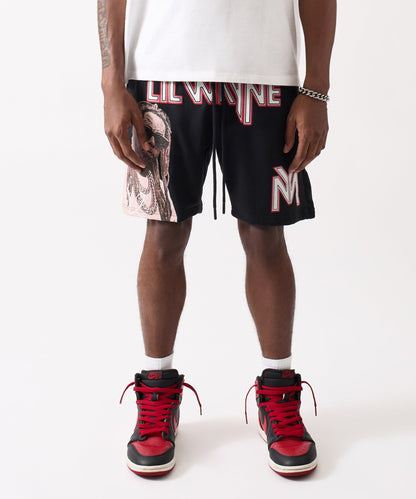 Reason Clothing Exclusive | Lil Wayne Fleece Short - Black