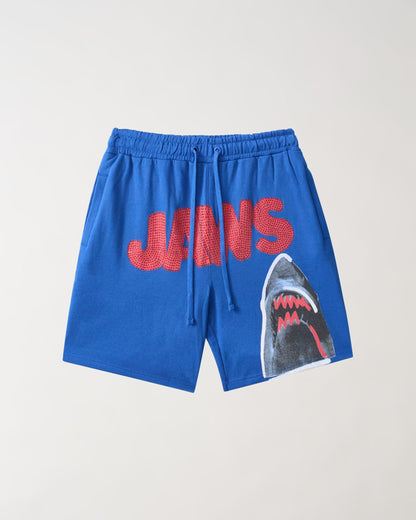 Reason Clothing Classic | Jaws Fleece Short - Blue