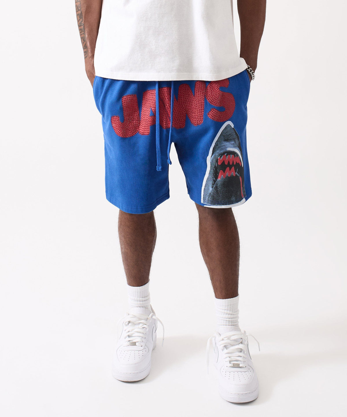 Reason Clothing Classic | Jaws Fleece Short - Blue